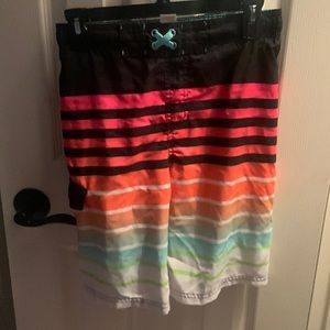 cat and jack striped bathing suit size 12